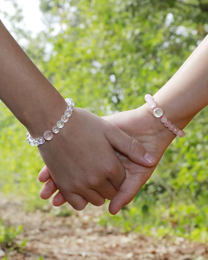 Bracelet de protection perlé rose, bracelets pour femmes, bijoux, cadeaux,  cadeaux uniques, cadeaux de meilleure amie, cadeau pour elle, bracelet  d'amitié -  France