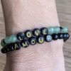 Aventurine verte & Obsidienne "love" – Image 2