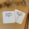 Carte fleur #3 | aquarelle originale – Image 3
