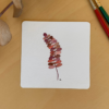 Carte feuillage #2 | aquarelle originale