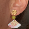 Boucles d'oreilles "Citrine & Lapis lazuli" | Papier japonais – Image 16