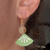 Boucles d'oreilles "Citrine & Lapis lazuli" | Papier japonais – Image 15