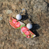 Boucles d'oreilles "Citrine & Lapis lazuli" | Papier japonais – Image 13