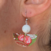 Boucles d'oreilles "Citrine & Lapis lazuli" | Papier japonais – Image 14