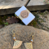 Boucles d'oreilles "Citrine & Lapis lazuli" | Papier japonais – Image 8