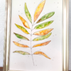Feuillage doré | aquarelle originale