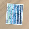 Carte (+ enveloppe kraft) | Forêt de bouleaux