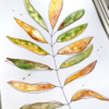 Feuillage doré | aquarelle originale – Image 2