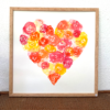 Coeur de roses | aquarelle originale