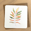 Carte (+ enveloppe kraft) | Feuillage doré