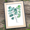 Feuillages verts | aquarelle originale