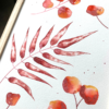 Feuillages chauds | aquarelle originale – Image 2