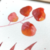 Feuillages chauds | aquarelle originale – Image 3