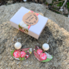 Boucles d'oreilles "Magnésite" | Papier japonais