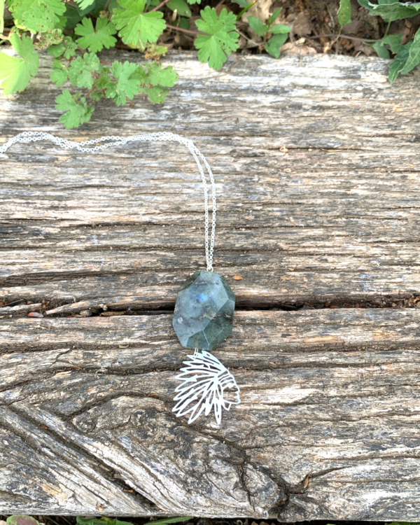 Labradorite "Coiffe indienne" | Argent 925