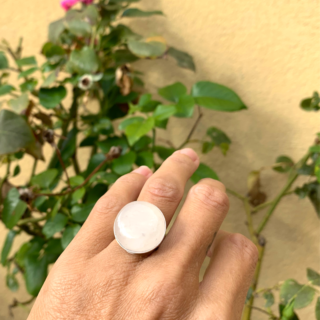 bague quartz rose