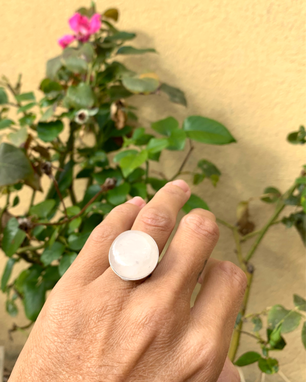 bague quartz rose