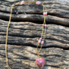 Rhodonite & Cristal de roche | Collier LASYA – Image 2