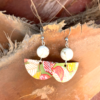 Boucles d'oreilles "Magnésite" | Papier japonais