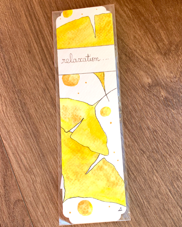 Marque-page "relaxation" | aquarelle originale