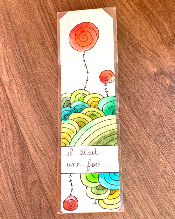 Marque-page "il était une fois" | aquarelle originale
