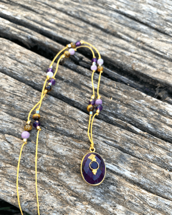 Améthyste | Collier Tibétain